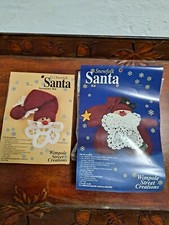 Lot of two Vintage Snowfolk Santa Craft Kits Wimpole Street Creations
