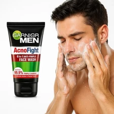 Garnier Men Acnofight 6 in 1 Anti Pimple Face Wash Oil Control, Skin Repair 100g