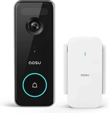 AOSU Video Doorbell 5MP HD Triple Motion Detection Alexa Security battery/wired