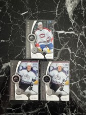 (3) George Parros Raitis Ivanans 2005-06 UD SP Game Used Rookie Card #999. rookie card picture