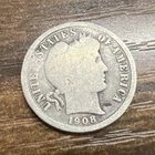 1908-D Barber Dime Actual Dime Good Filler And Nicely Priced