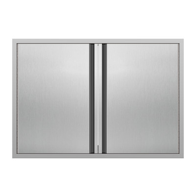 Outdoor Kitchen Doors with Vertical invisible Handle Stainless Flush Mount Door