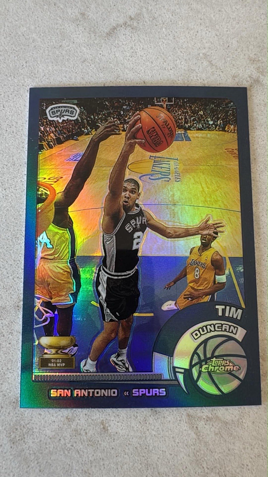 2002-03 Topps Chrome Refractor Basketball #78 Tim Duncan