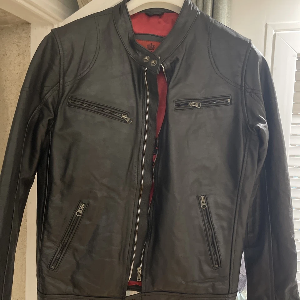 Veste En Cuir Antonio Garatto Taille Médium - Photo 1/4