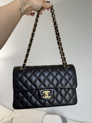 Chanel Classic Double Flap Bag Quilted Lambskin Small