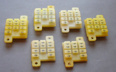 #ad 6 Vintage MAGNECRAFT Square Relay Sockets Mixed Lot Tube Radio Project Parts $16.95