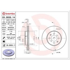 2x Brembo Scheibenbremse vorne 45251TRDT00 45251TARG00 45251SCC900 | 167545