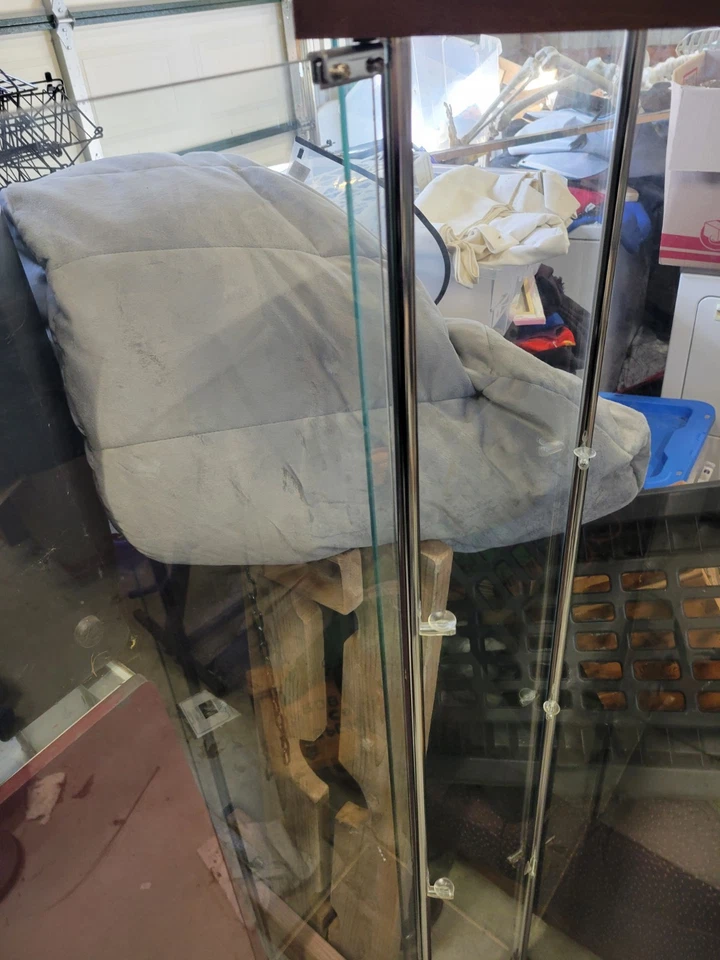 4-Shelf Glass Display Cabinet Glass Curio Cabinet Display X 4  - Image 4 of 4