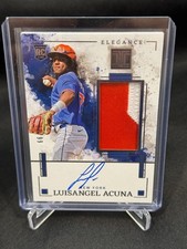 2025 Panini Impeccable Baseball Luisangel Acuna Rookie Patch Auto #58/99 Mets