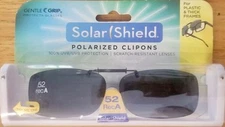 Solar Shield Polarized Clip on Sunglasses 52 recA W/Case, Scratch Resistant