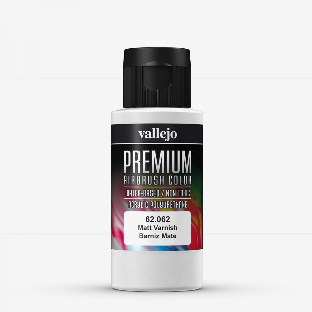 Vallejo : Premium Airbrush Paint Varnish : 60ml : Matt