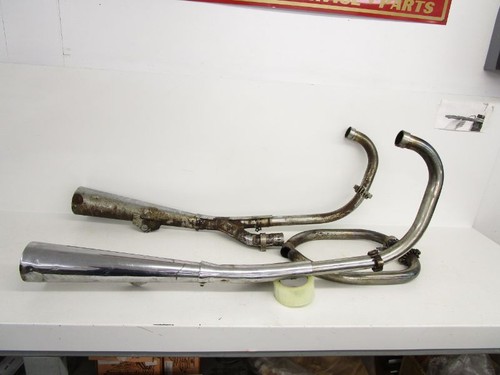 79 Suzuki GS 750 L *OEM* Exhaust Muffler Head Pipes 14306-45210-H01 1979