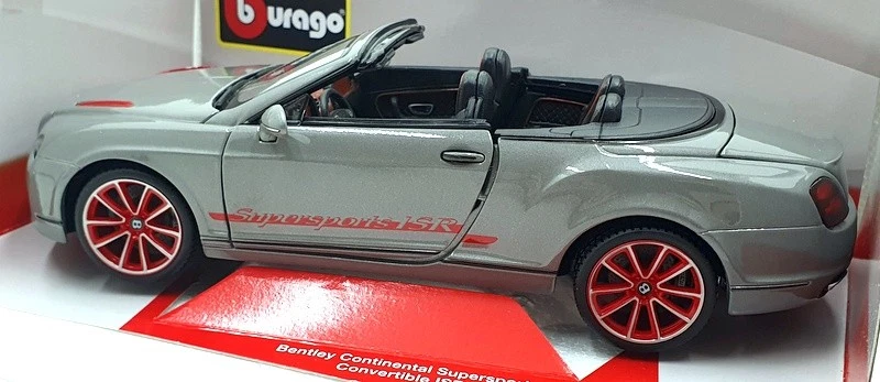 Burago 1/18 Scale Diecast 18-11035 - Bentley Continental Supersports Grey - Image 2 of 4