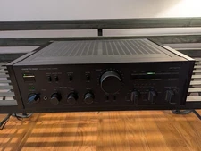 (c. 1986) ONKYO Integra A-8087 100W Integrated Stereo Amplifier Rosewood Veneer