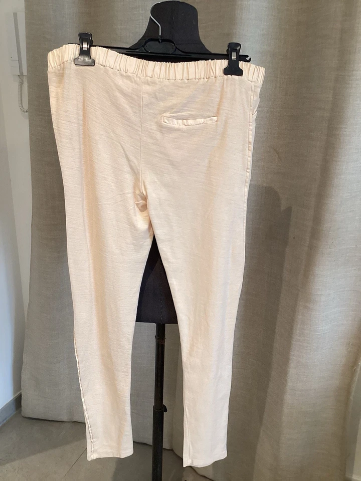 Très Beau Pantalon Coton Rose Pêche Coton American Vintage 38/40 Tbe - Photo 3/4