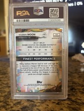 2024 Topps Finest Warren Moon Superfractor #120 1/1 PSA 9 Football Card