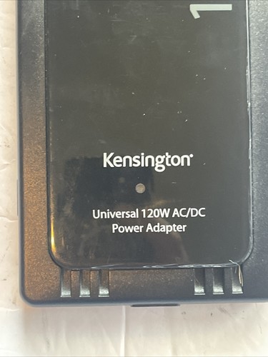 Kensington Portable 120W AC/DC Universal Power Supply Adapter Black Model 33197 - Afbeelding 4 van 10