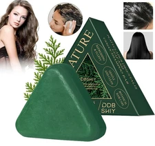 Nature Triangle Shampoo Bar,Nature Green Soap Shampoo,Usman-Grass Shampoo Bar