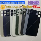 Back Glass replacement Big hole For iPhone 11 12 13 14 15 16 XR X Rear Cover Lot