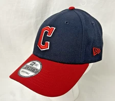 Cleveland Guardians MLB New Era 9FORTY Mens One Size Dark Blue Red Strapback Hat