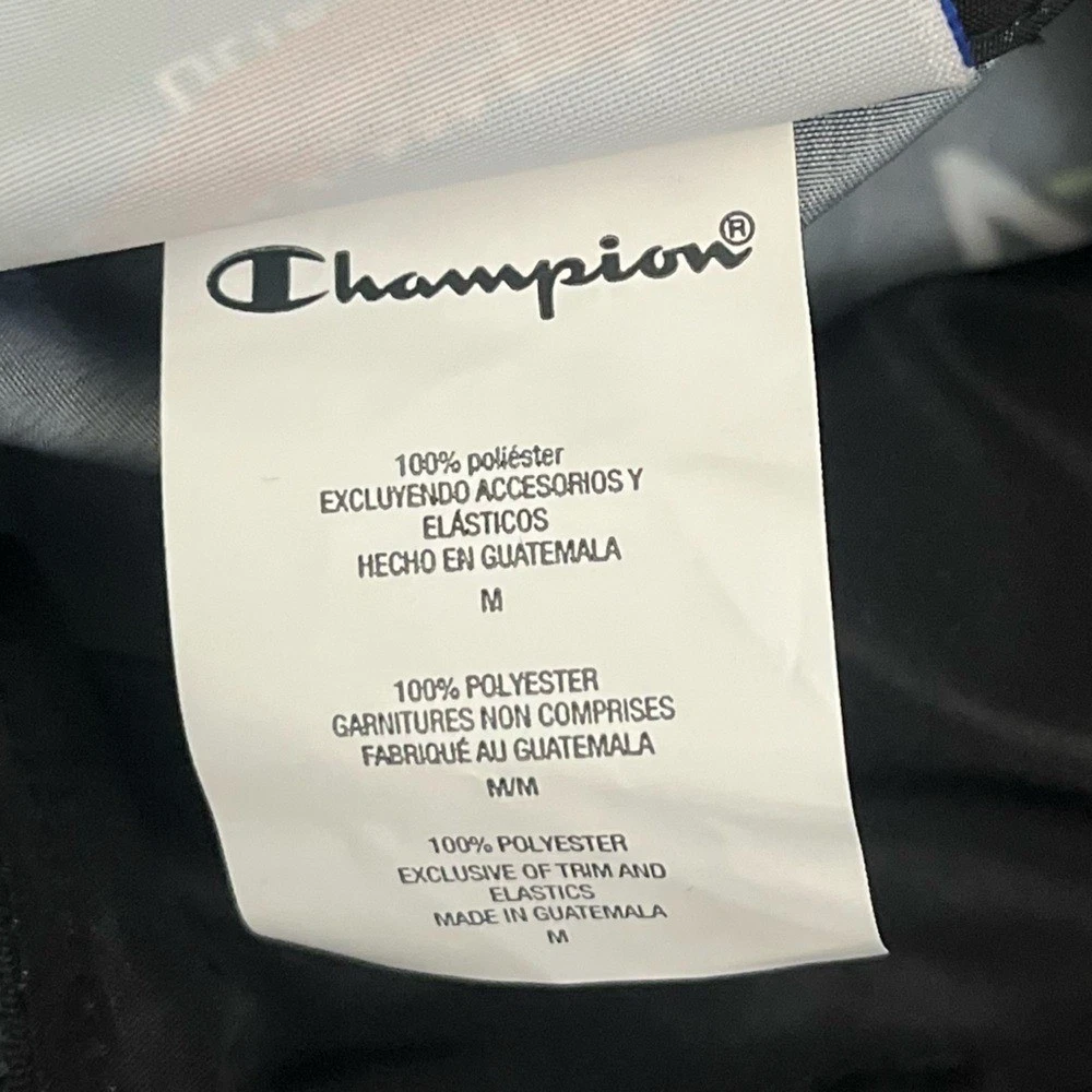 Champion UltraFuse Hooded Windbreaker Jacket Mens Medium Black GLADD Logo NWT - product detail image 6