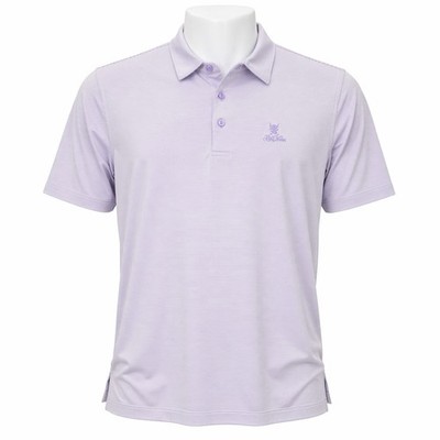 Peter Millar Summer Comfort Polo Shirt Men s XL Purple Striped Golf Lake Nona