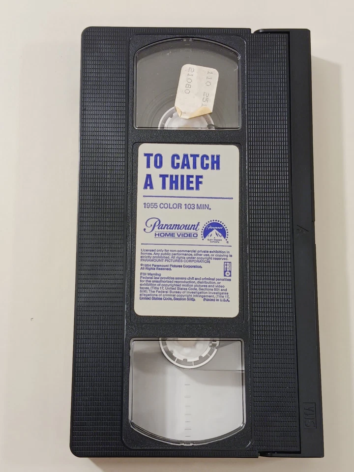 To Catch A Thief VHS 1981 Paramount Home Video 6308 Cary Grant Vintage Rare Foto 2 de 4
