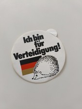 Ich bin für Verteidigung! Reservistenverband Bundeswehr Heer Aufkleber Ø11cm