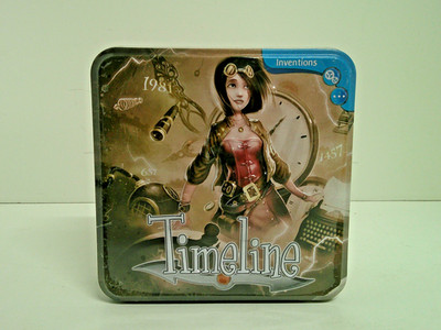Asmodee Frederic Henry Timeline Game Inventions 109 Card Set In Tin 2-8plyrs NEW