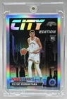 Victor Wembanyama 2023 Panini Hoops Premium Stock Silver Prizm City Edition RC