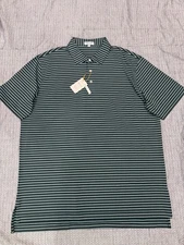 Peter Millar Crown Sport Men's Size XXL Balsam Stripe Summer Comfort Golf Polo