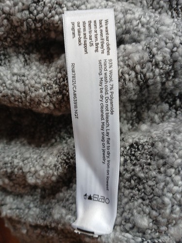 Eileen Fisher Women's XL Moon Shawl Collar Wool Knit Cardigan Sweater - Gray - Picture 4 of 4
