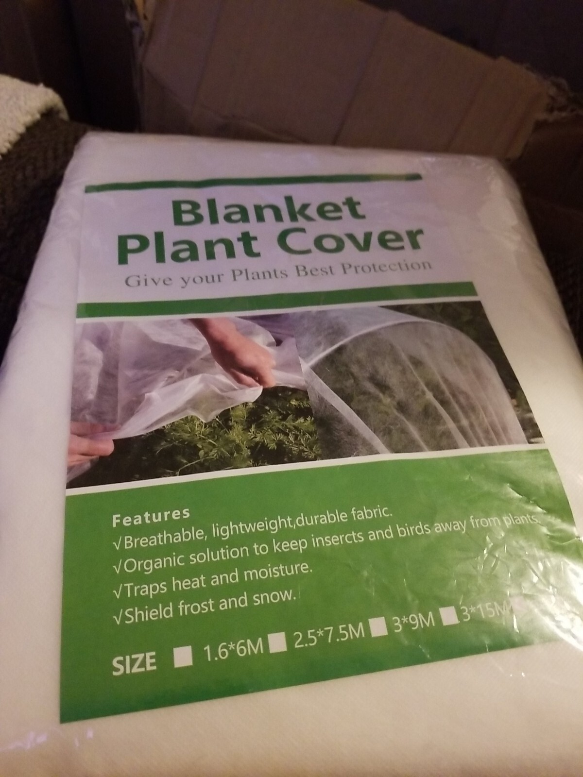 Blanket Plant Cover and Protection from Pests. Breathable and