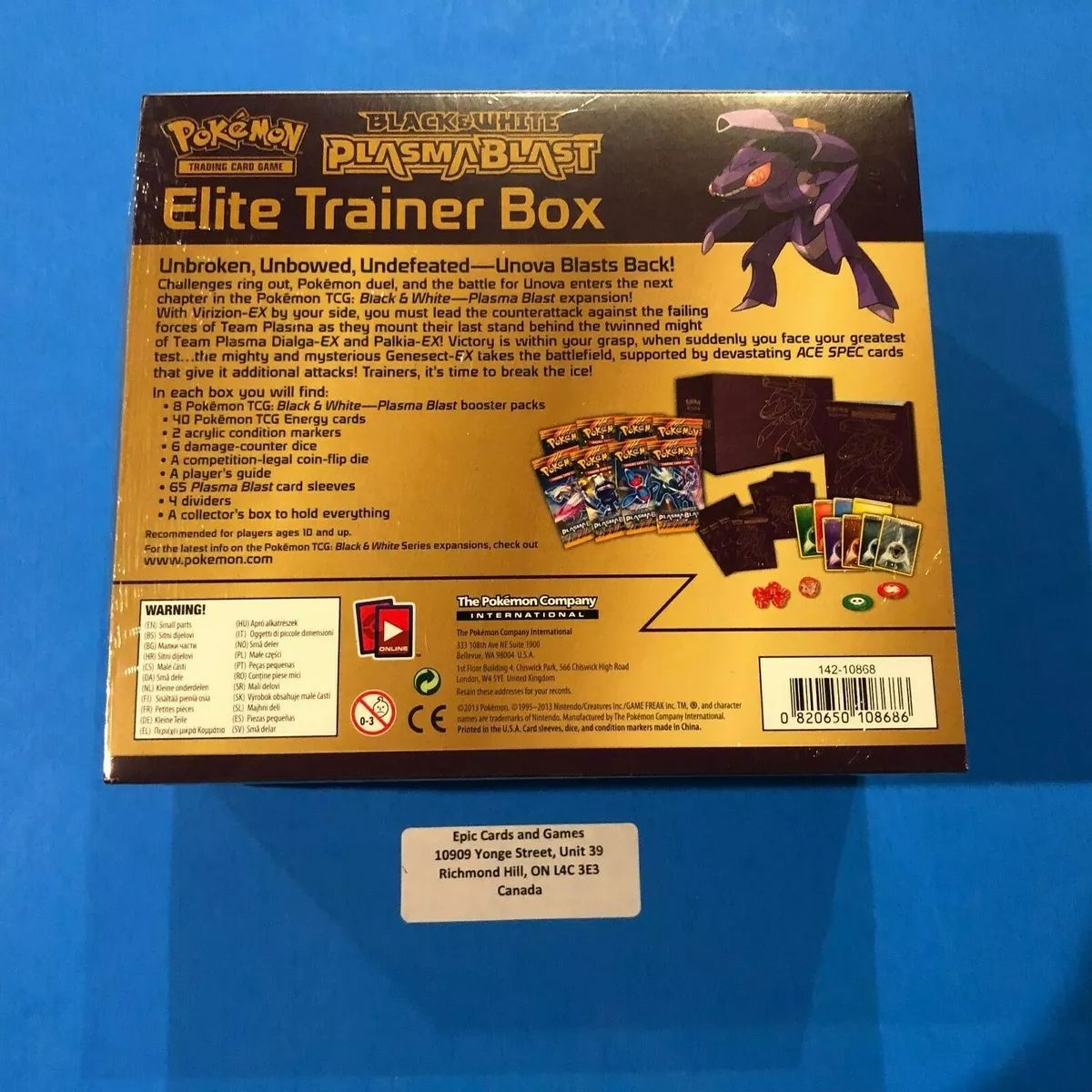 PLASMA BLAST Elite Trainer Box ) - Pokemon - Sealed - ETB - Black & White