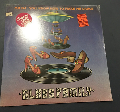 Glass Family - Mr DJ   You Know How To Make Me Dance Red Vinyl JDC 6217 SEALED