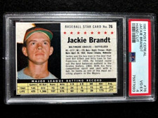1961 Post Cereal Jackie Brandt HC #76 PSA 4 New Grade Baltimore Orioles