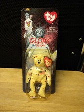 RARE McDONALD'S TY GLORY THE BEAR BEANIE BABY WITH 2 ERRORS NOS IN PACKAGE