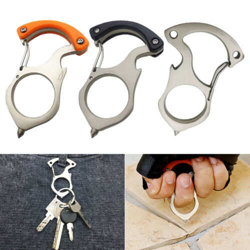 Autoschlüsselschnall Selbstschutz Multifunktionshaken Tragbare Schlüsselanhänger - Bild 1 von 15