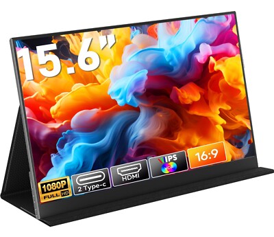 Gebraucht | Portable Monitor 15,6Zoll 1920x1080FHD Tragbarer Monitor IPS-Display