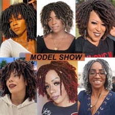 Dreadlock Braiding Short Wigs for Black Women Crochet Twist Braided