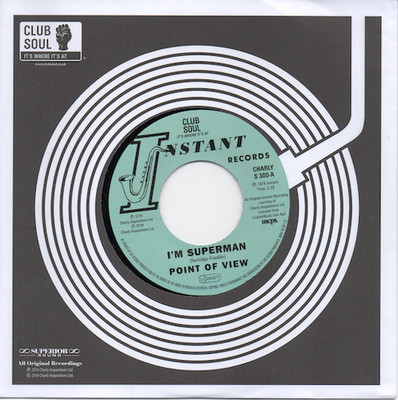 POINT OF VIEW I'm Superman / CLIFF HOLMES New Northern Soul 45 (Charly) 7'' Vinyl