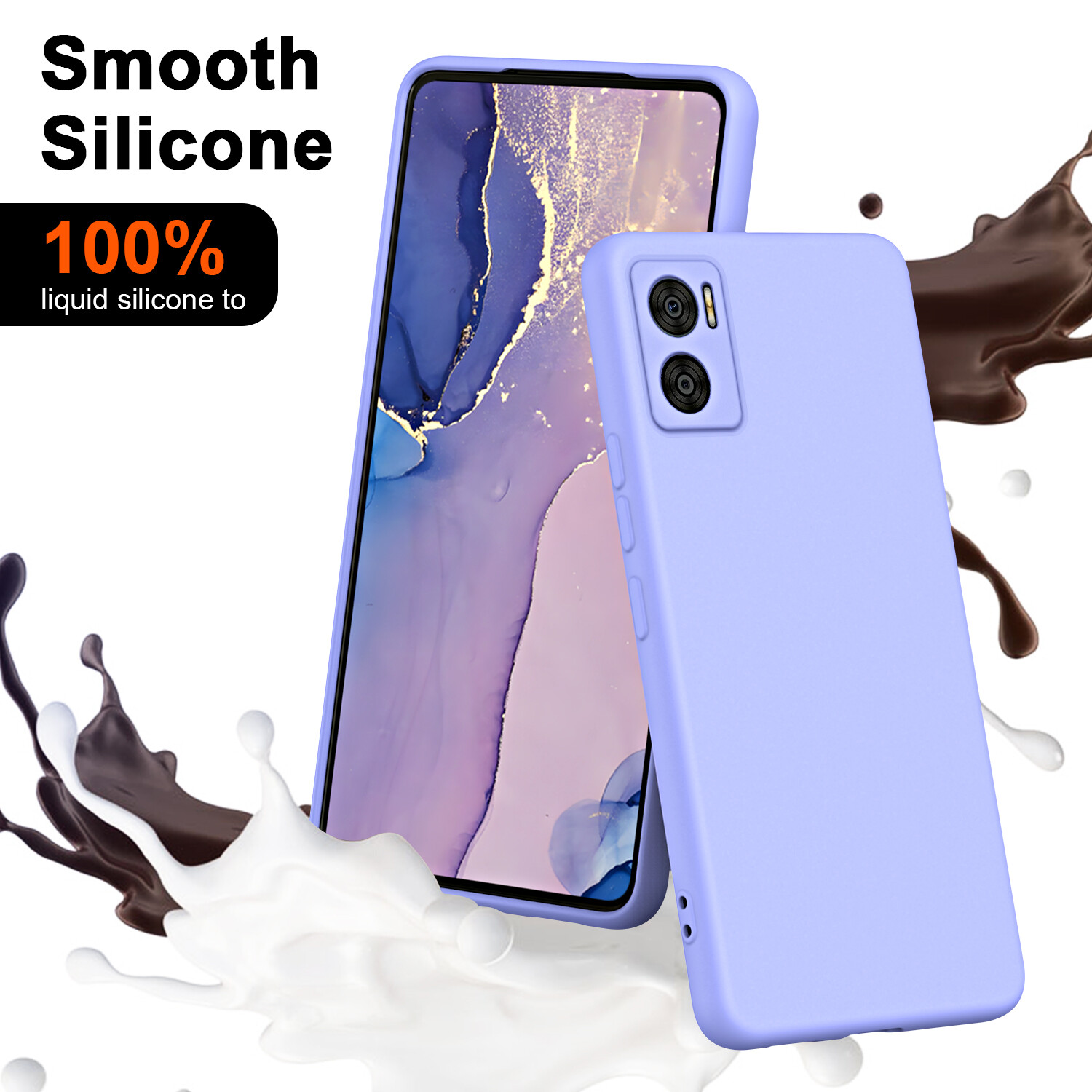 For Motorola Moto E22 E22i Luxury Shockproof Liquid Soft TPU Silicone Case Cover