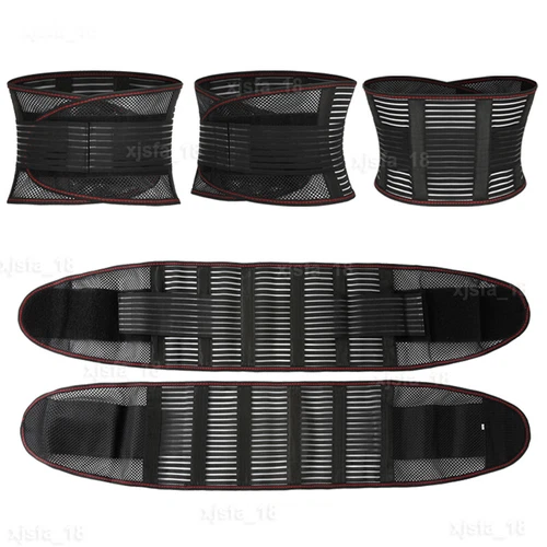 Back Support Brace Lower Back Pain with 4 Stays Belt Relief Breathable Air Mesh - Picture 16 of 28