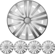 Enjoliveurs Kit " Spinel " en Argent/Blanc 16 Pouces 4x Premium Design