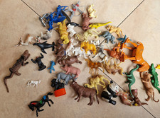 Konvolut Plastik Tierfiguren Tiere Bauernhof auch Handwork Künstlerschutz alt WG