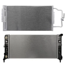 Radiator & AC Condenser Cooling Kit For 2014-2016 Chevrolet Impala Limited 3.6L