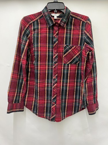 Long Sleeve Multicolor Plaid Flannel | eBay