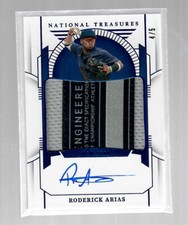 Roderick Arias 2024 National Treasures Prospect Materials Signatures Tags 4/5