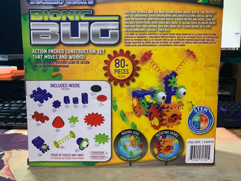 Techno Gears Bionic Bug 80 Piece Construction Set. New! Fun Toy - Image 2 of 3