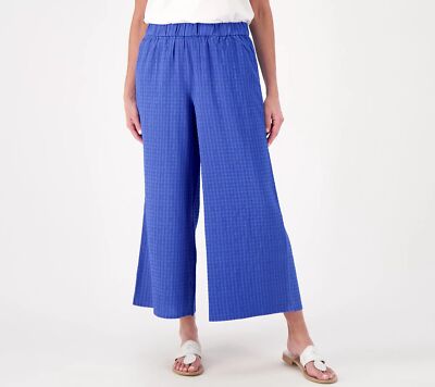 Girl With Curves Regular Pull On Culotte Pants French Blue XXS New